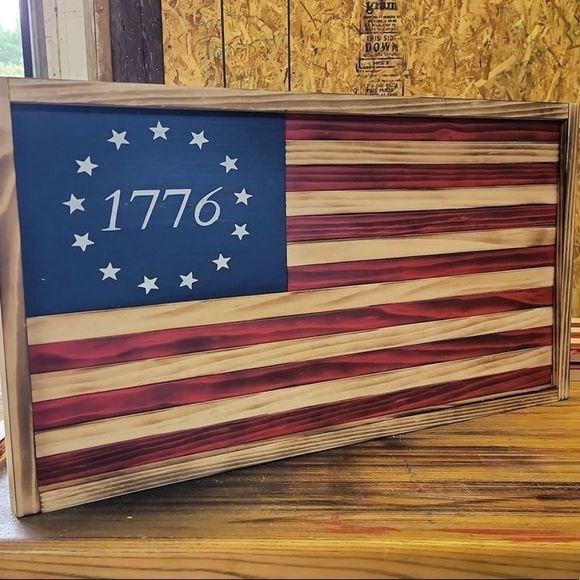 Veteran Made Custom Wood American Flag 🇺🇸
